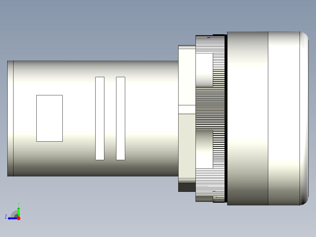 德力西电气LD11-22D纯白右视图