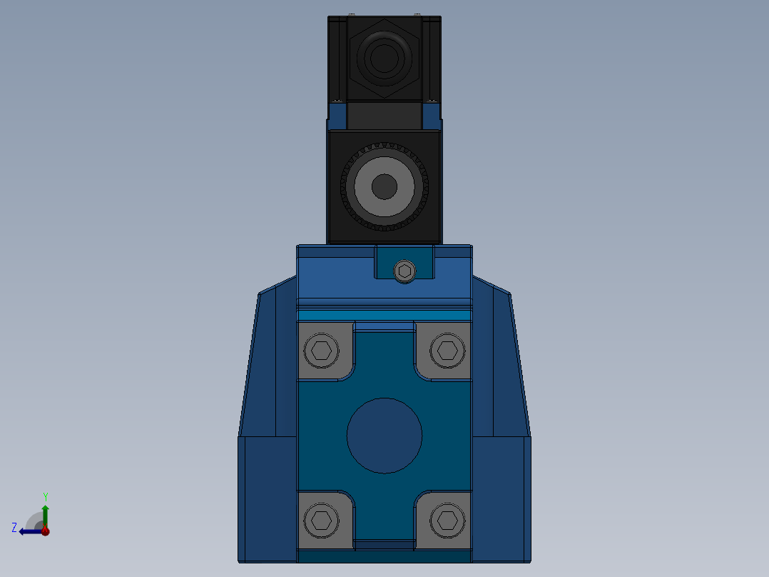 FWH-06交流线盒式电液换向阀前视图