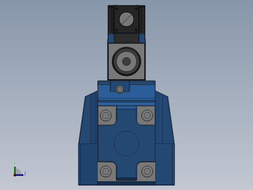 FWH-06交流线盒式电液换向阀后视图