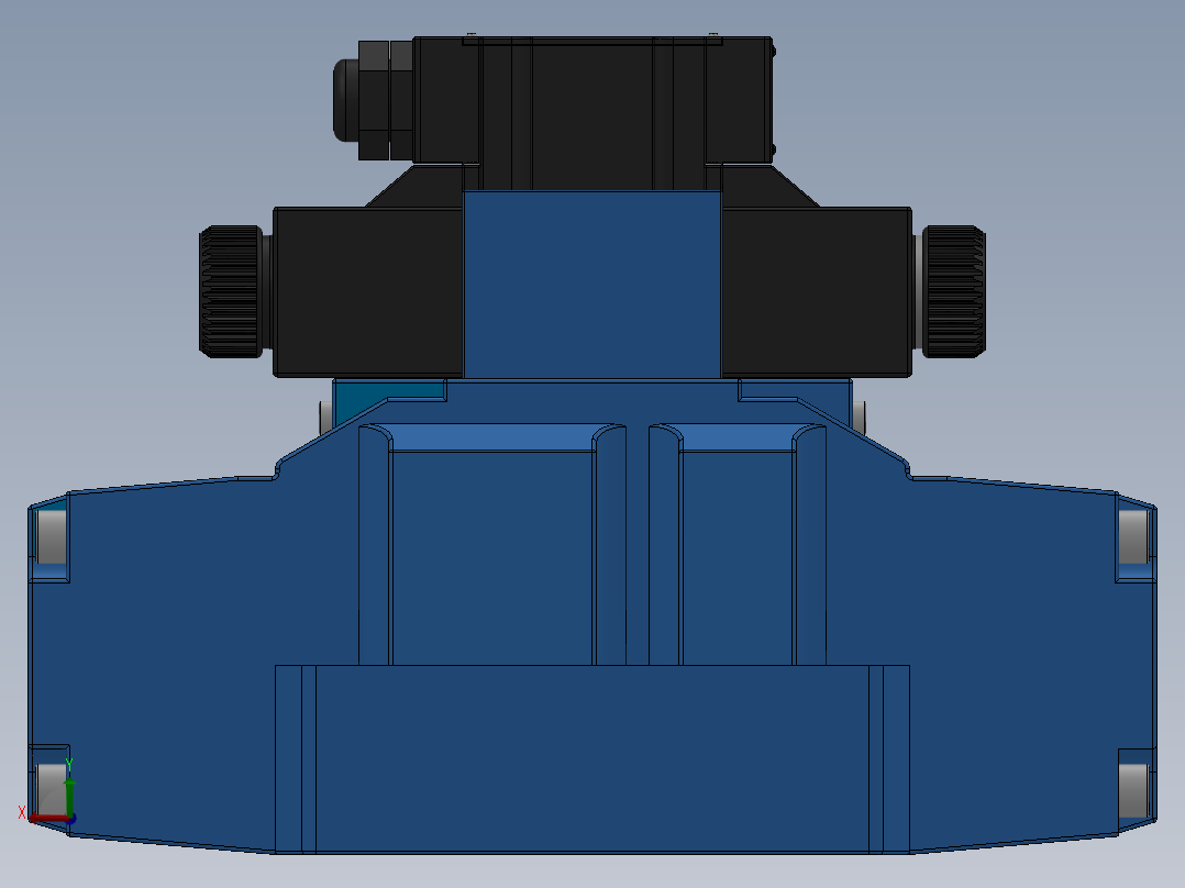 FWH-06交流线盒式电液换向阀右视图