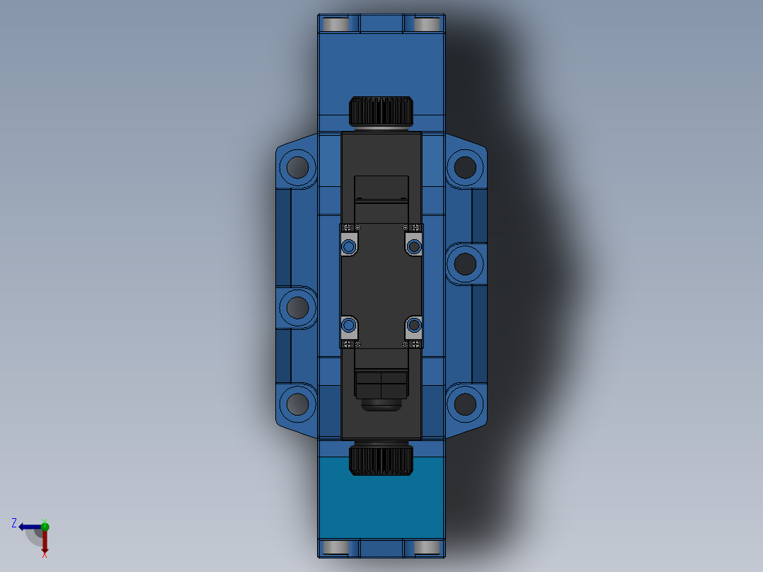 FWH-06交流线盒式电液换向阀俯视图
