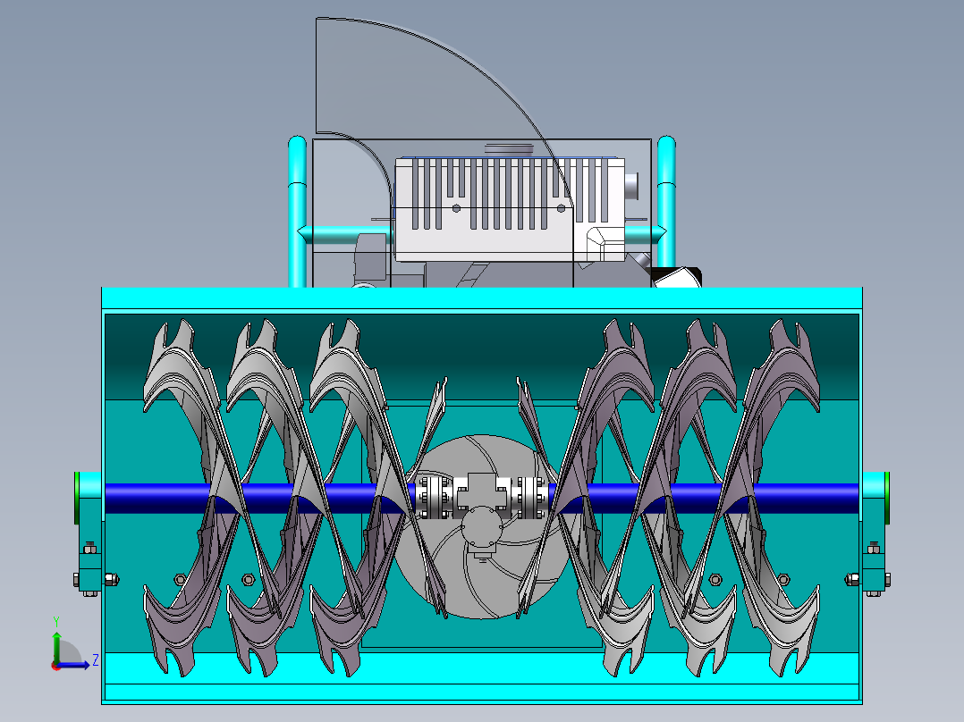 手扶式除雪机1左视图