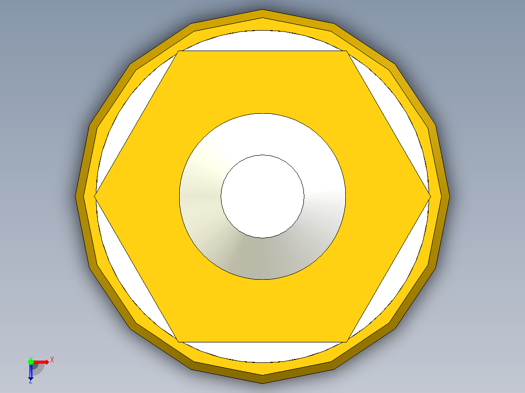 遥控船轴俯视图