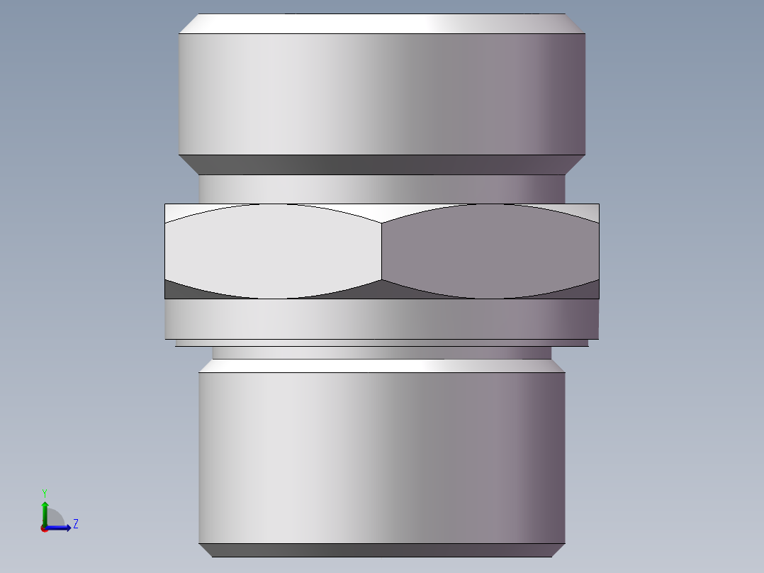 公制螺纹ED密封、1CM-30-27WD左视图