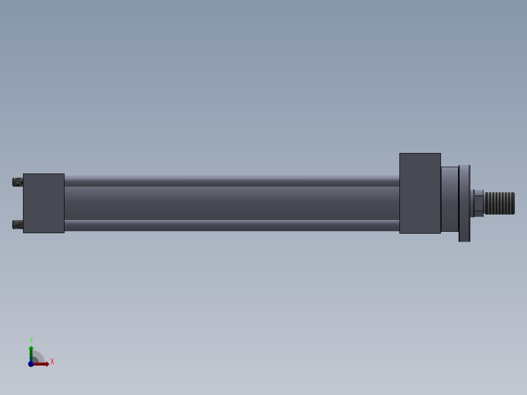 拉杆液压缸r-40x25x251-mm-1.snapshot.1前视图