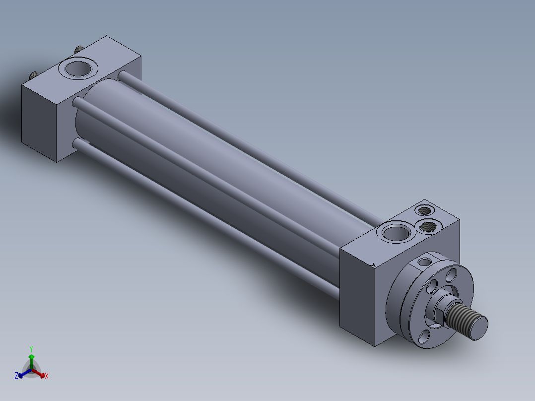 拉杆液压缸r-40x25x251-mm-1.snapshot.1正等轴测图