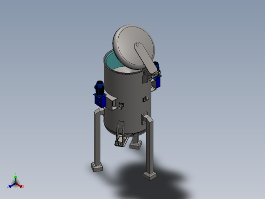 破碎机、医疗垃圾破碎机正等轴测缩略图