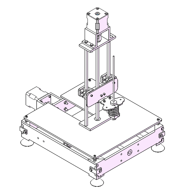3D打印机设计模型+图纸--1046818--1060
