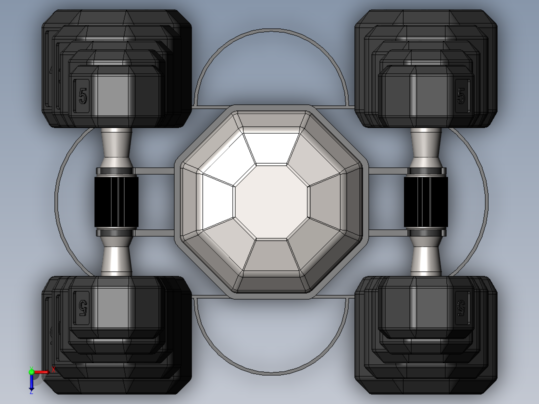 健身器材(24)俯视图