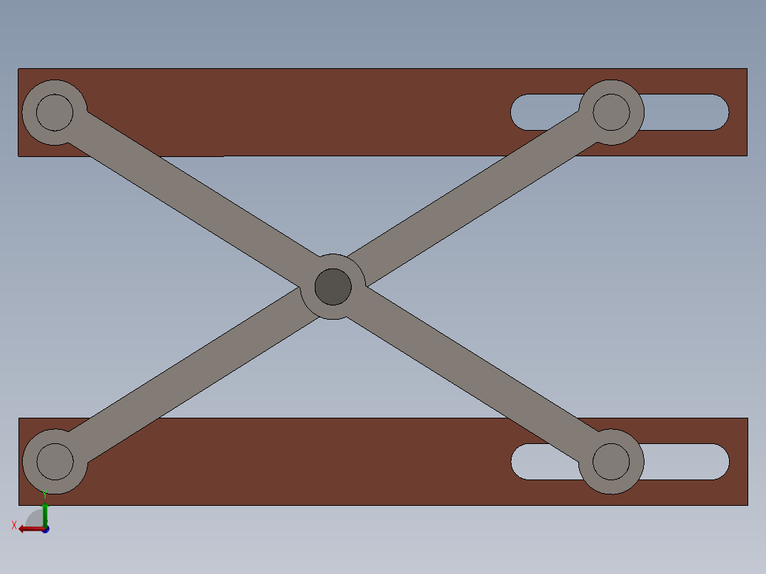 剪式升降台 (1)后视图