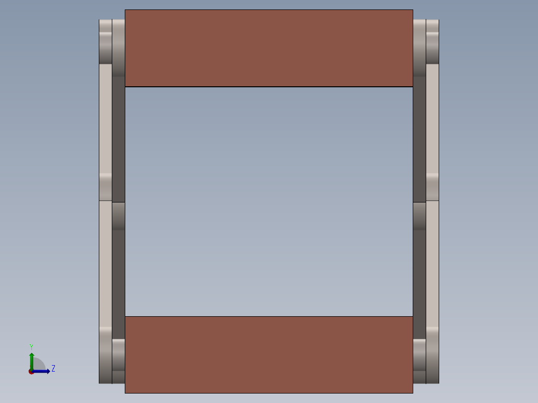 剪式升降台 (1)左视图