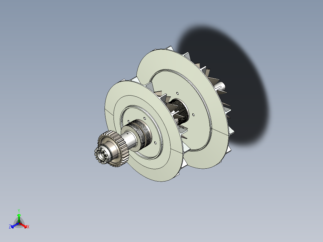 叶轮(25)正等轴测图