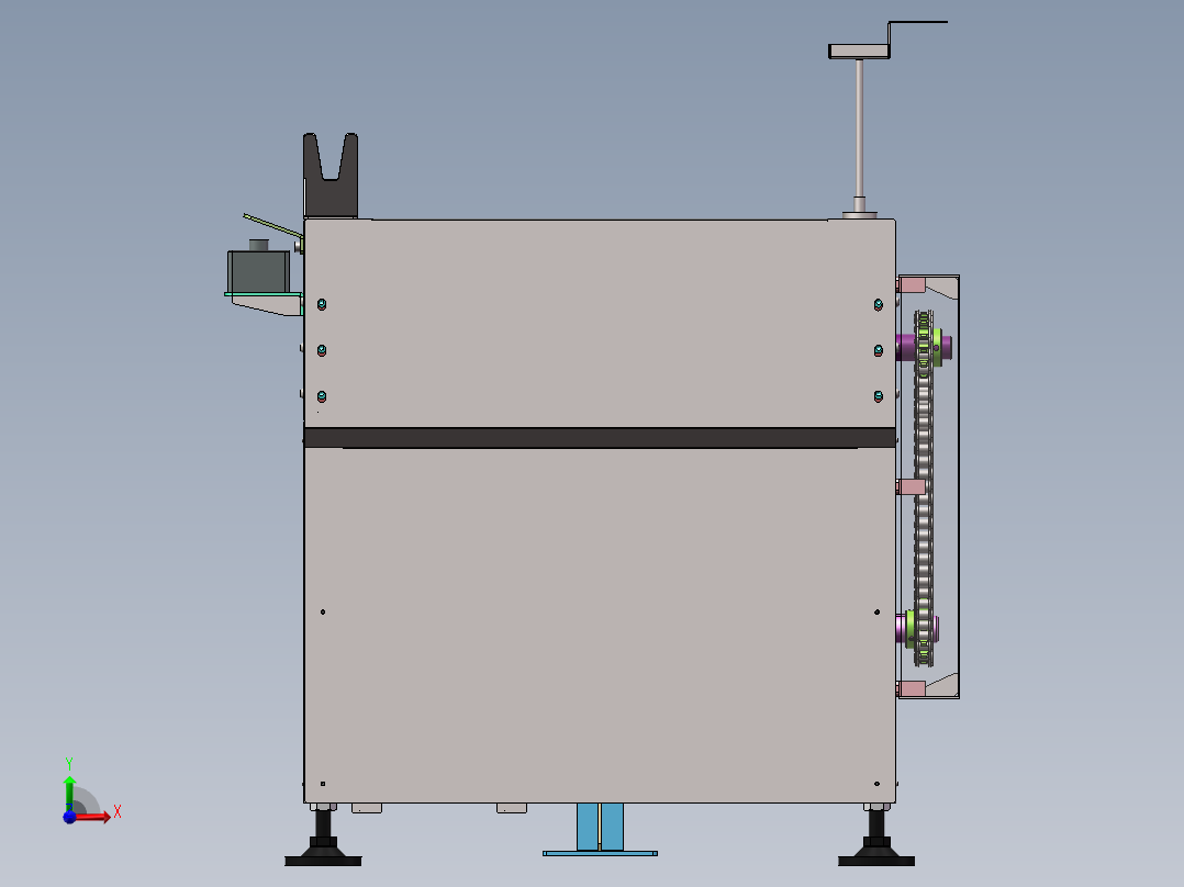 3.5m 板式输送线前视图