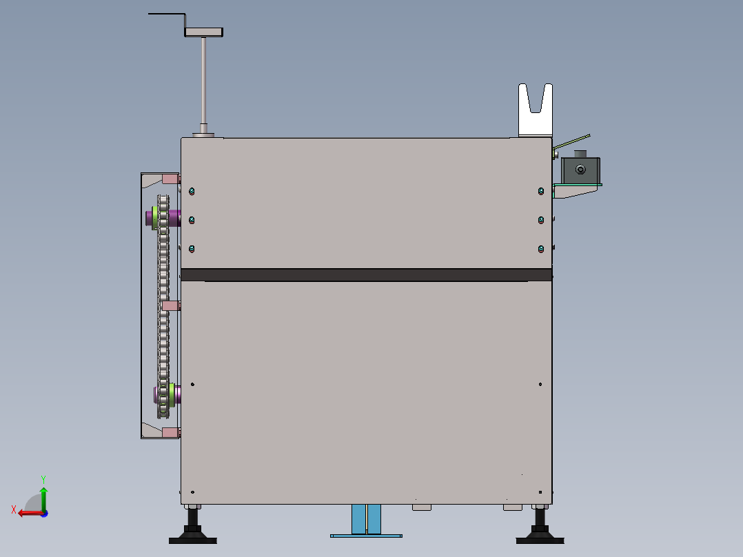3.5m 板式输送线后视图