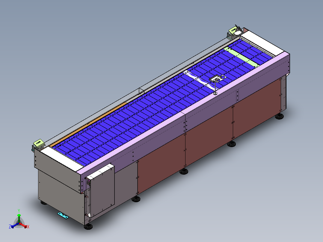 3.5m 板式输送线正等轴测图