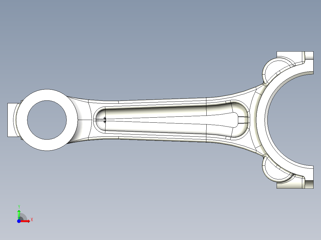 汽车连杆加工工艺及（小端孔和铣上下端面）专用夹具设计含三维UG模型（中心距190）前视图