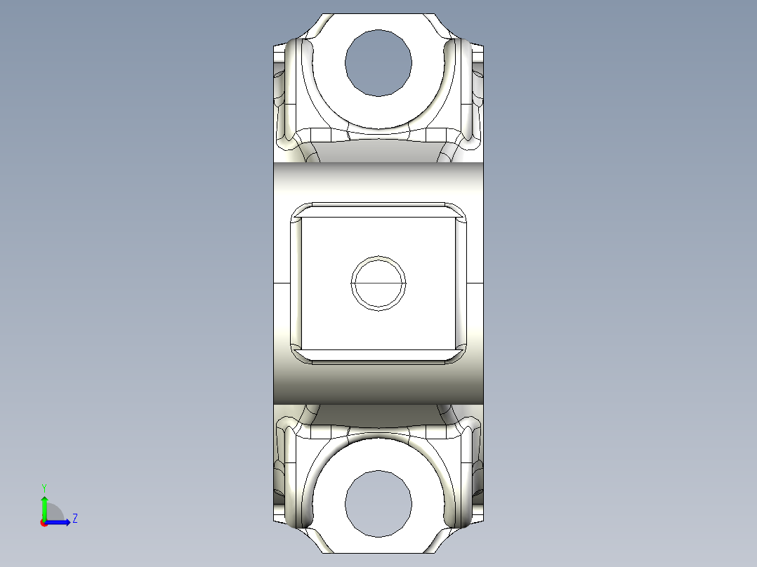 汽车连杆加工工艺及（小端孔和铣上下端面）专用夹具设计含三维UG模型（中心距190）左视图