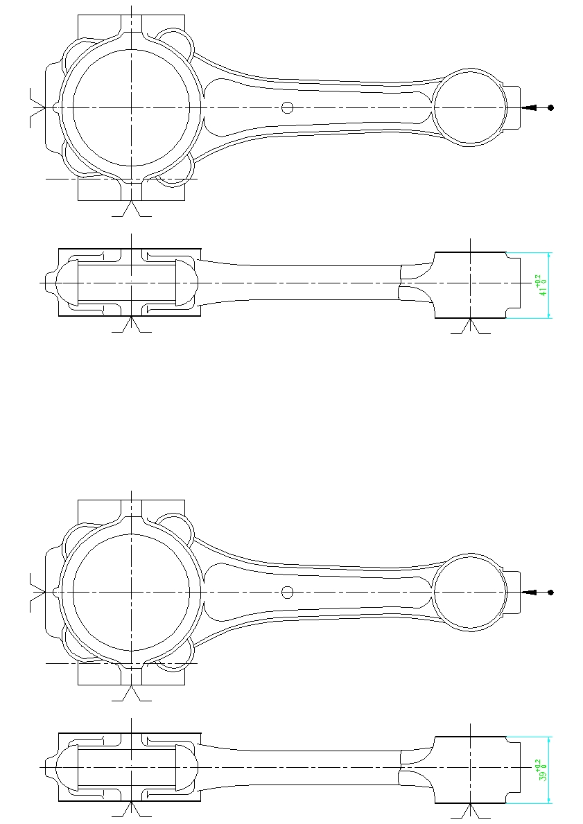 汽车连杆加工工艺及（小端孔和铣上下端面）专用夹具设计含三维UG模型（中心距190）