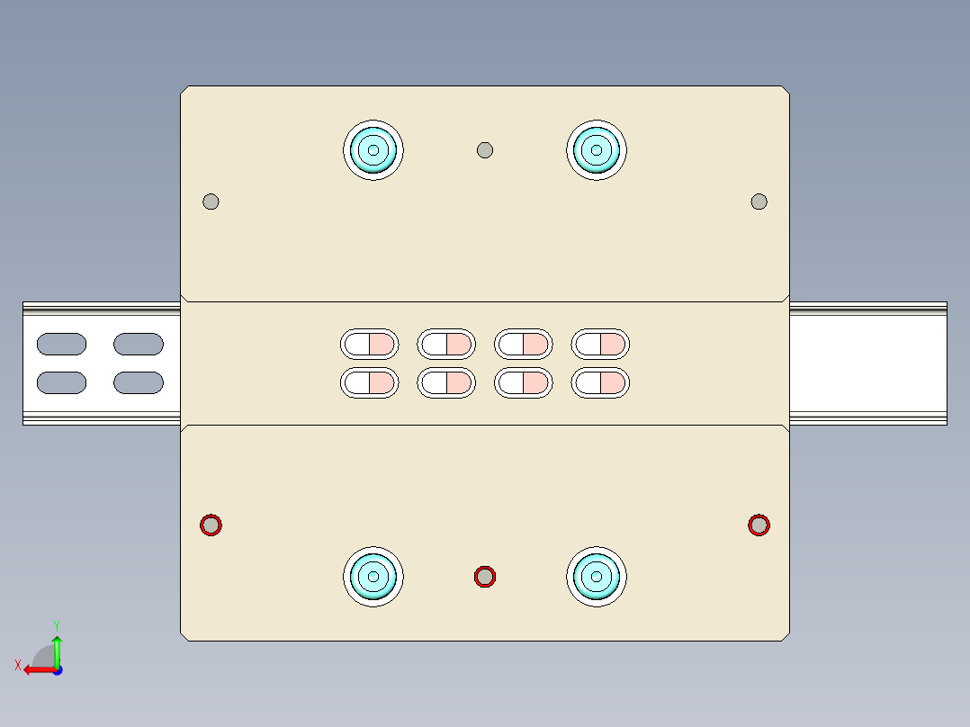 NPI80冲孔模后视图