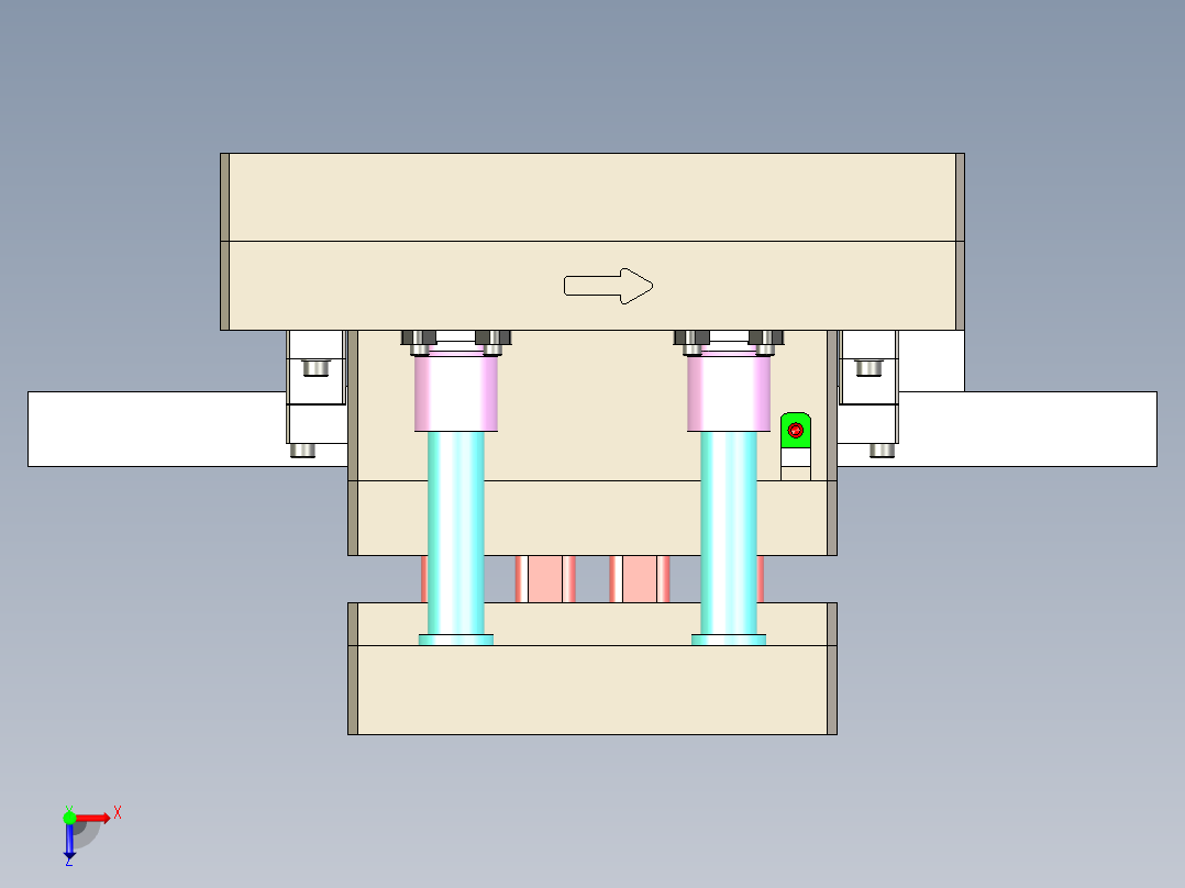 NPI80冲孔模俯视图