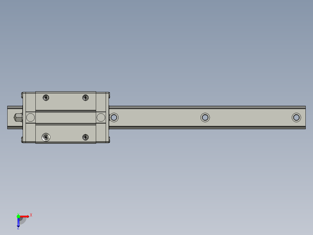 滑轨EGH15CAEL200俯视图