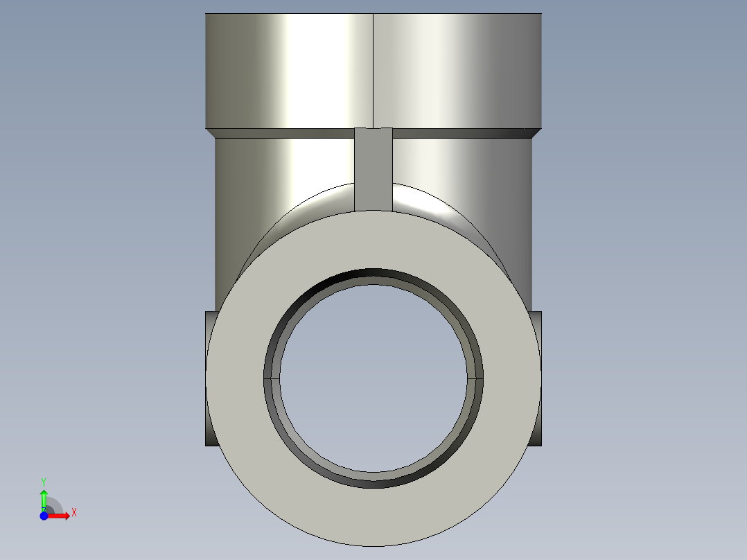 P127-3通2分内牙前视图
