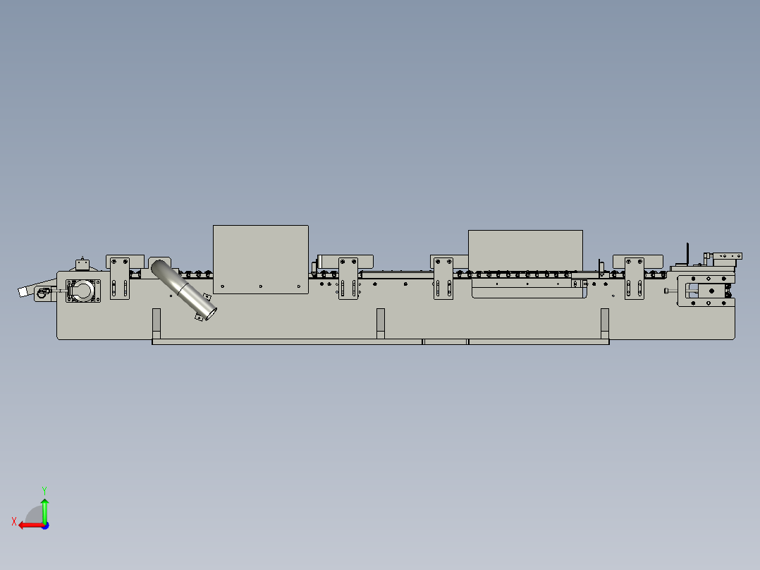 LXYC-BOSS0100滚子输送组件装配后视图