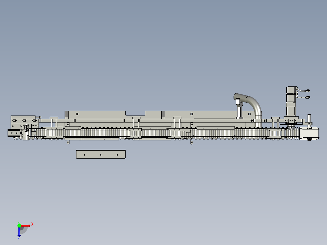 LXYC-BOSS0100滚子输送组件装配俯视图