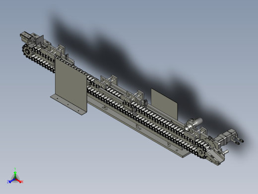 LXYC-BOSS0100滚子输送组件装配正等轴测缩略图