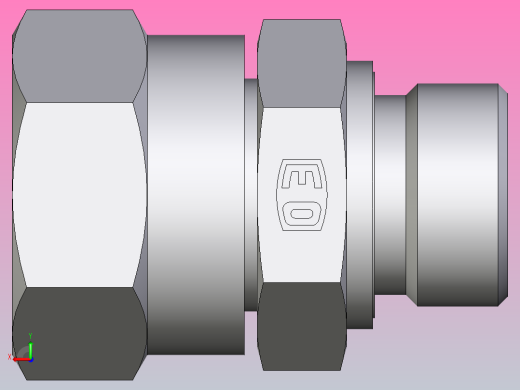 EO硬管接头旋转外螺纹螺柱16 12F642EDMXS后视缩略图