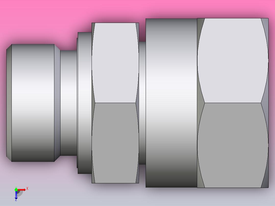 EO硬管接头旋转外螺纹螺柱16 12F642EDMXS俯视图