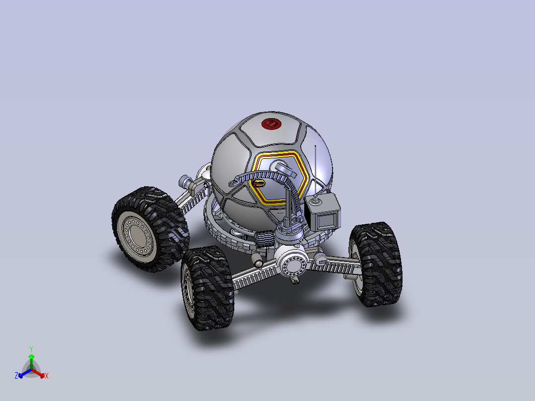 火星车正等轴测图