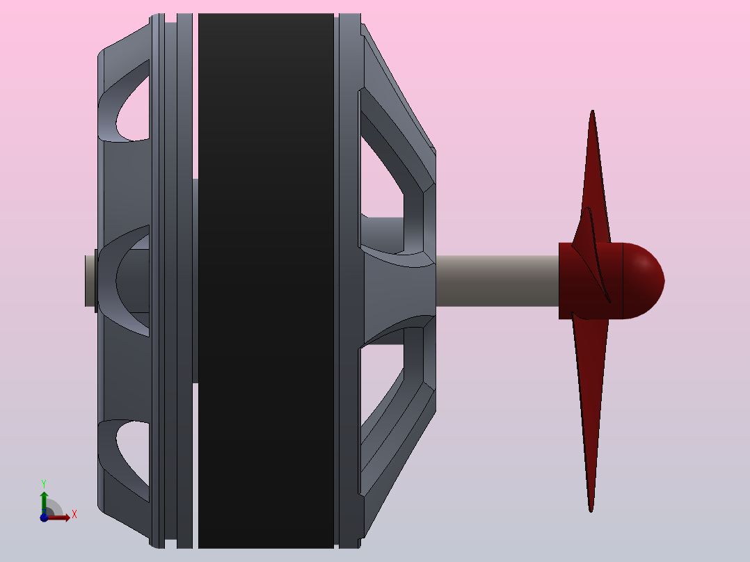无刷DC电机前视图