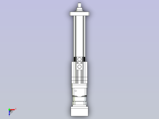 折返式HH75电动缸[HH75-S400-M1-C1]俯视缩略图