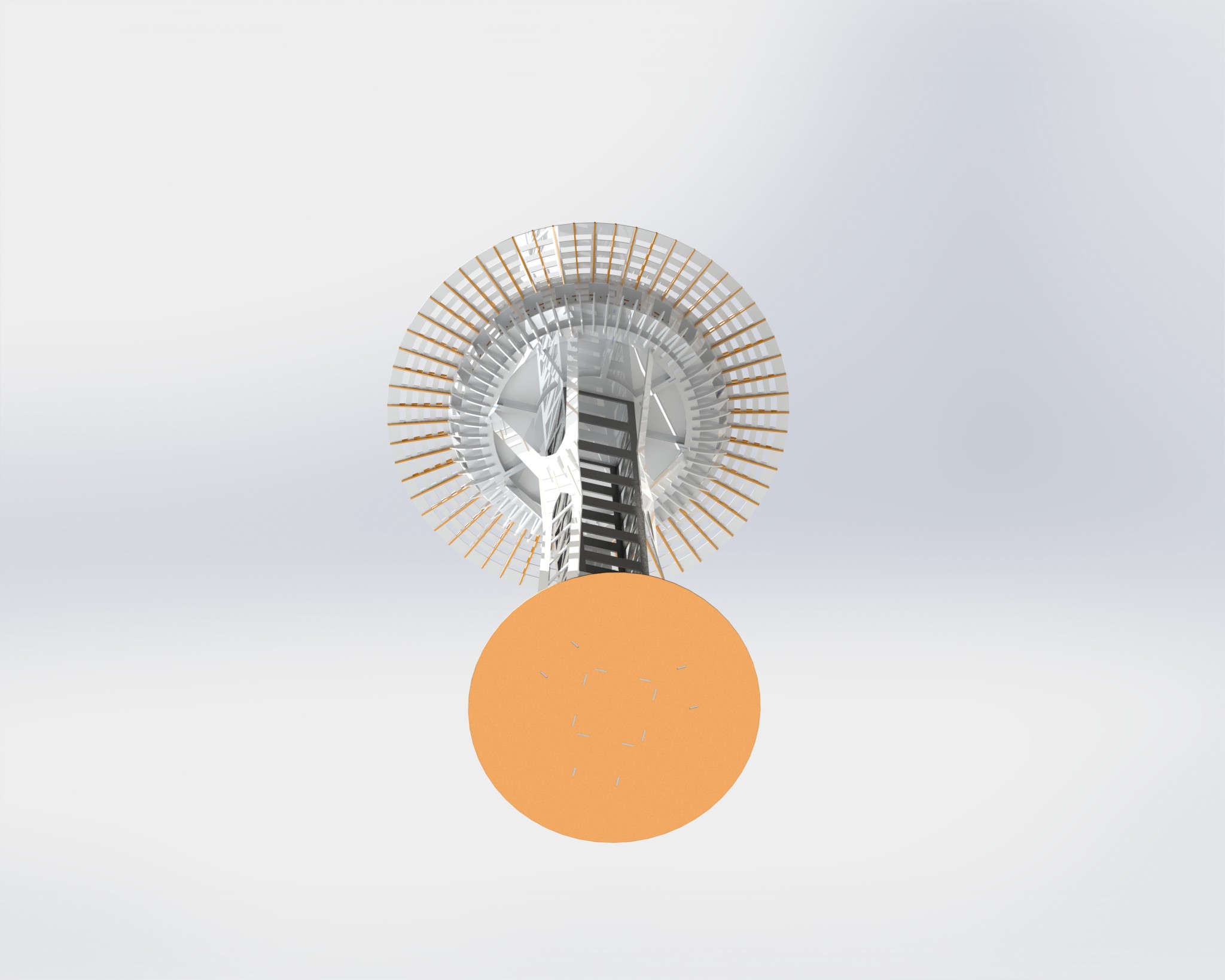 西雅图太空针塔，钣金拼图，3D拼图，metalcraft设计