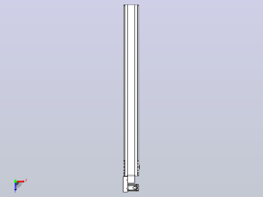 皮带直线轴半封闭可选导轨TPA-HNB-175D-140-L1700-ML-Y-P75-N3俯视缩略图
