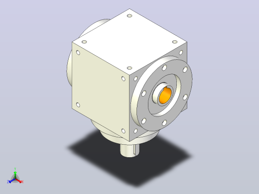 PW140-1(单轴输入双孔输出）换向器PW140-1(单轴输入双孔输出）正等轴测缩略图