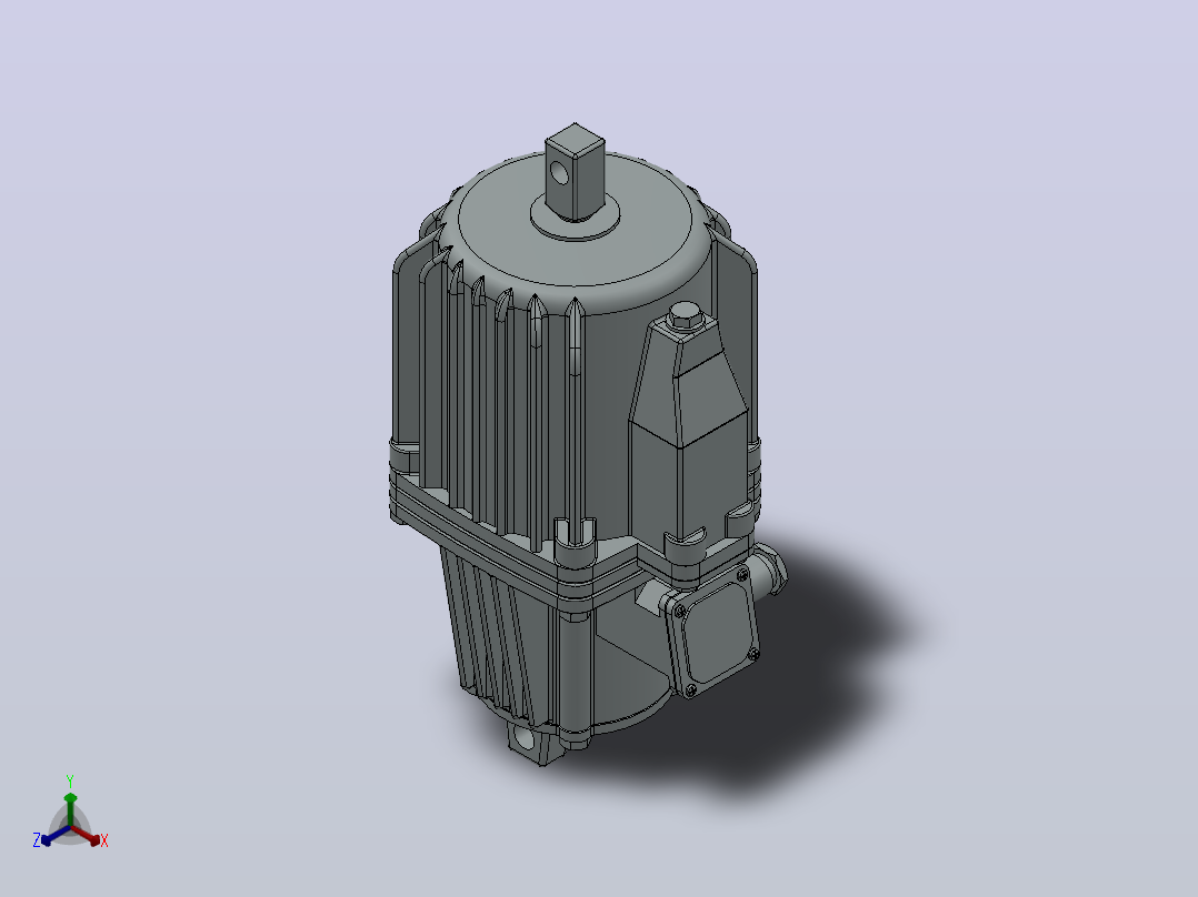 电力液压推动器MYT2-25／5 W.UL.DL.C.H.S正等轴测图