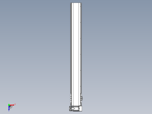 皮带直线轴半封闭可选导轨TPA-HNB-140D-120-L1050-RU-Y-P40-N3俯视缩略图