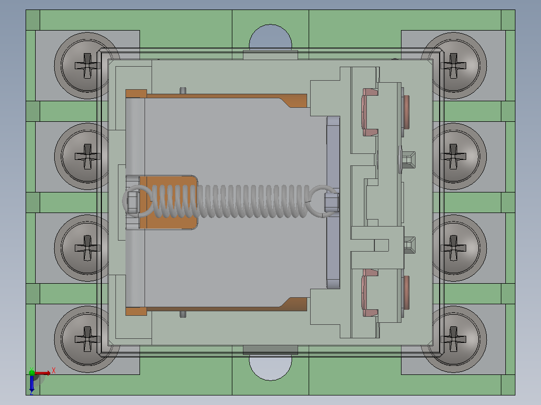 继电器模型俯视图