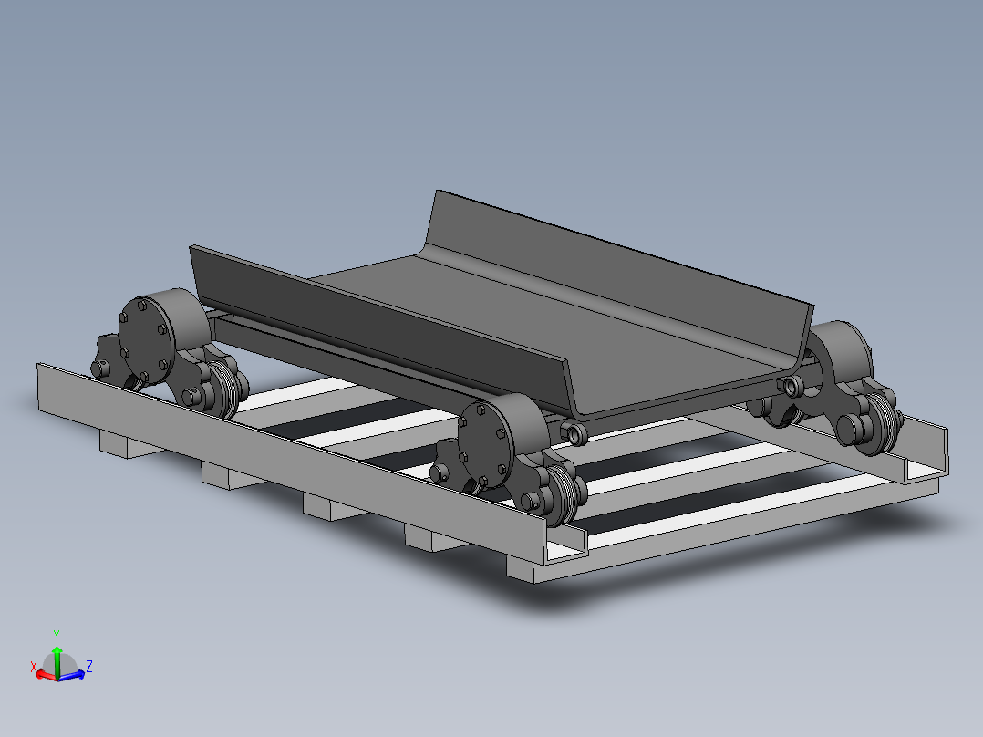 有轨装车机机行走机构设计分析(sw+cad+说明书)