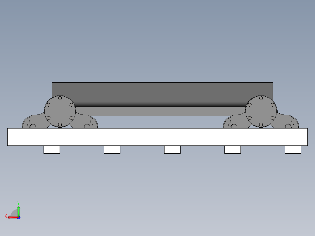 有轨装车机机行走机构设计分析(sw+cad+说明书)后视图