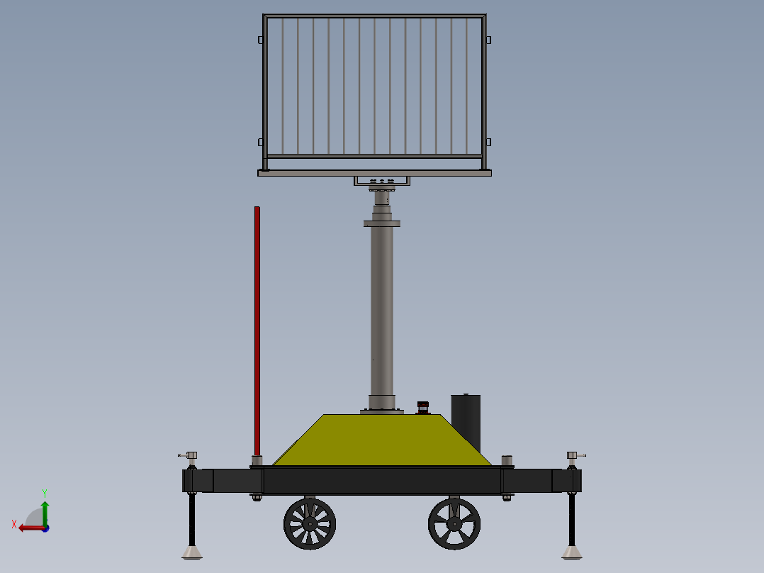 移动式液压伸缩提升机sw18可编辑后视图