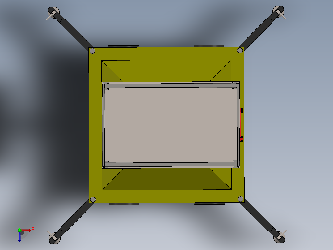 移动式液压伸缩提升机sw18可编辑俯视图
