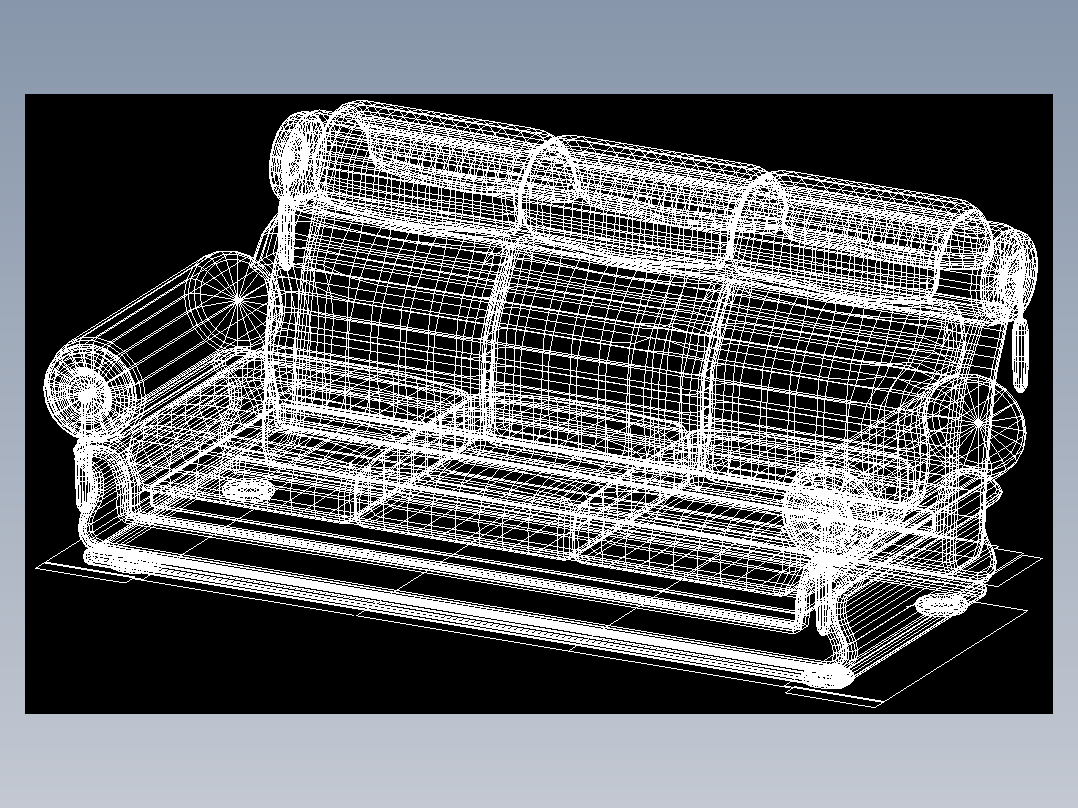 室内家具和灯具等的模型十二-K-S33-3