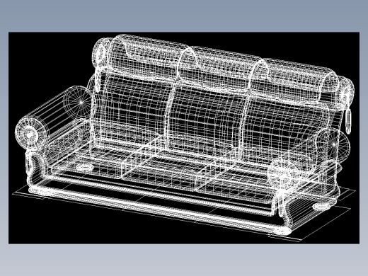 室内家具和灯具等的模型十二-K-S33-3