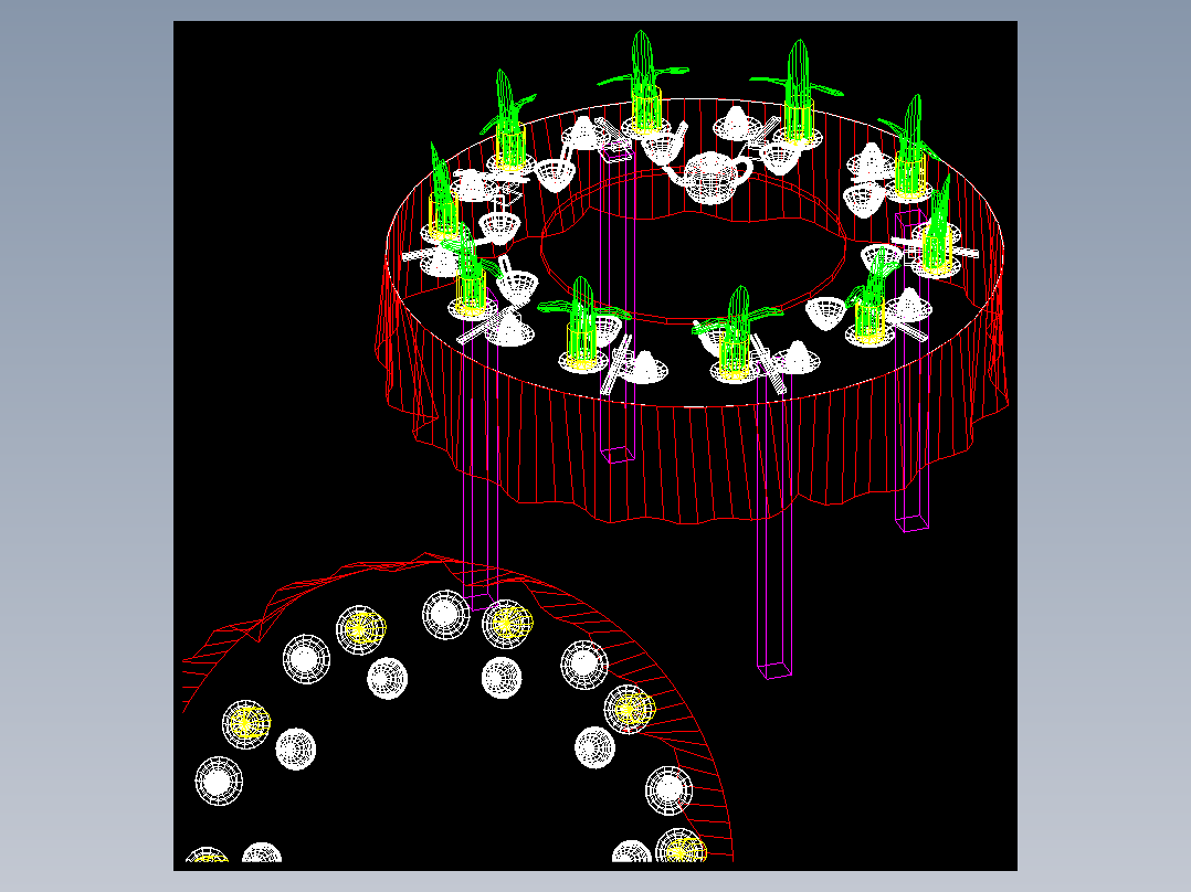室内家具及植物三维模型十七-Z034
