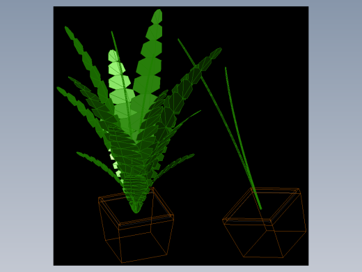 室内家具及植物三维模型四-HH019