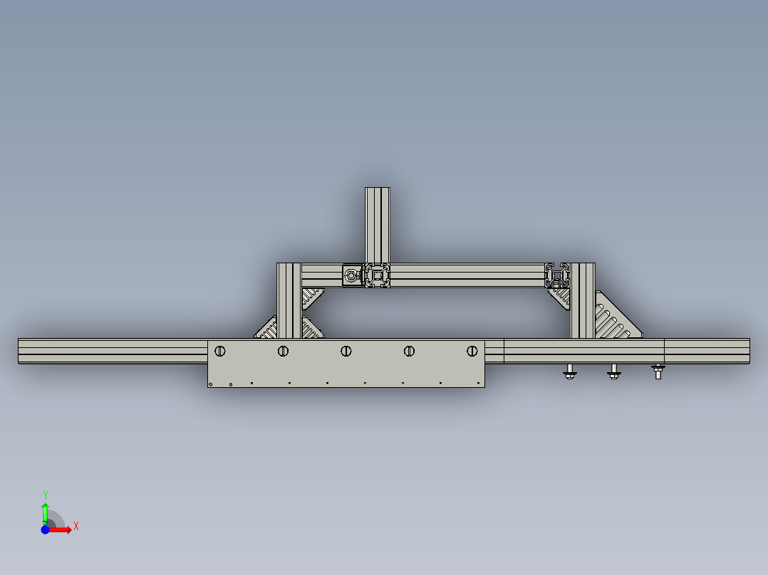非标焊接机设备3D模型前视图