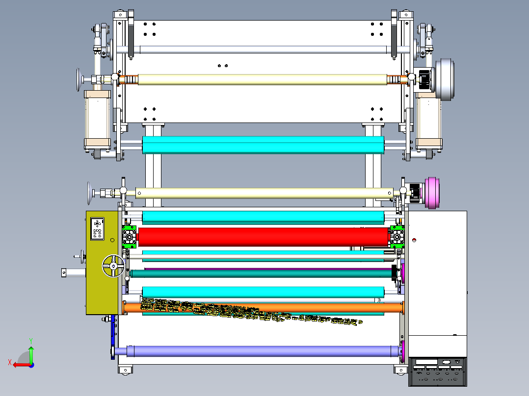A9_贴合分条机后视图